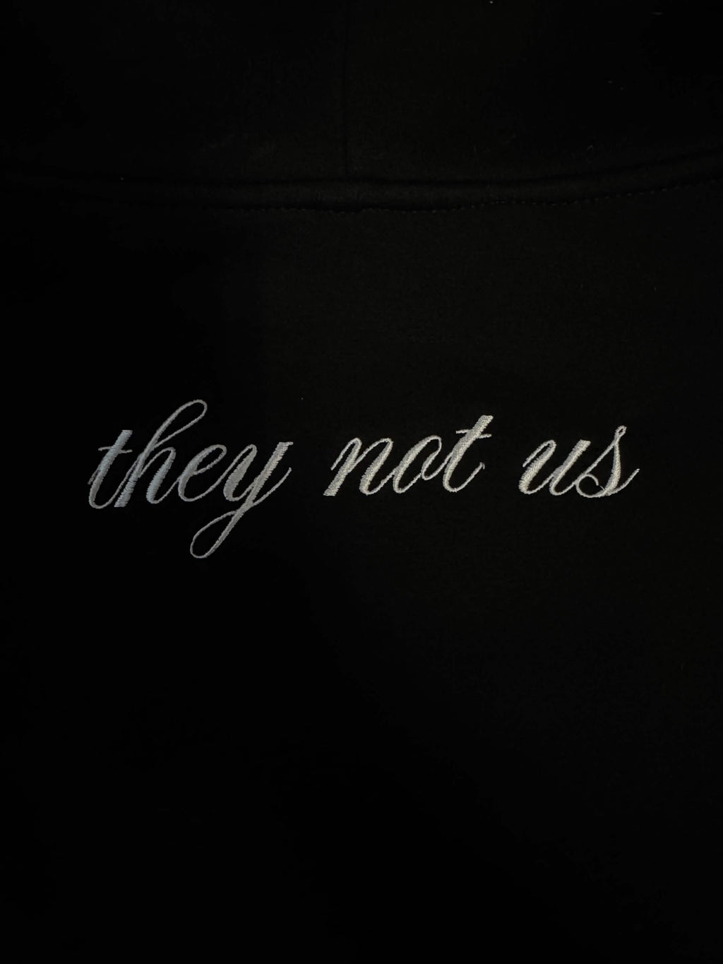 THEY NOT US RHINESTONE ZIP UP HOODIE